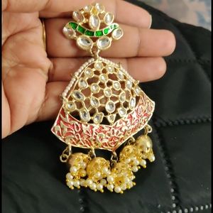 Brand new meenakari work earrings